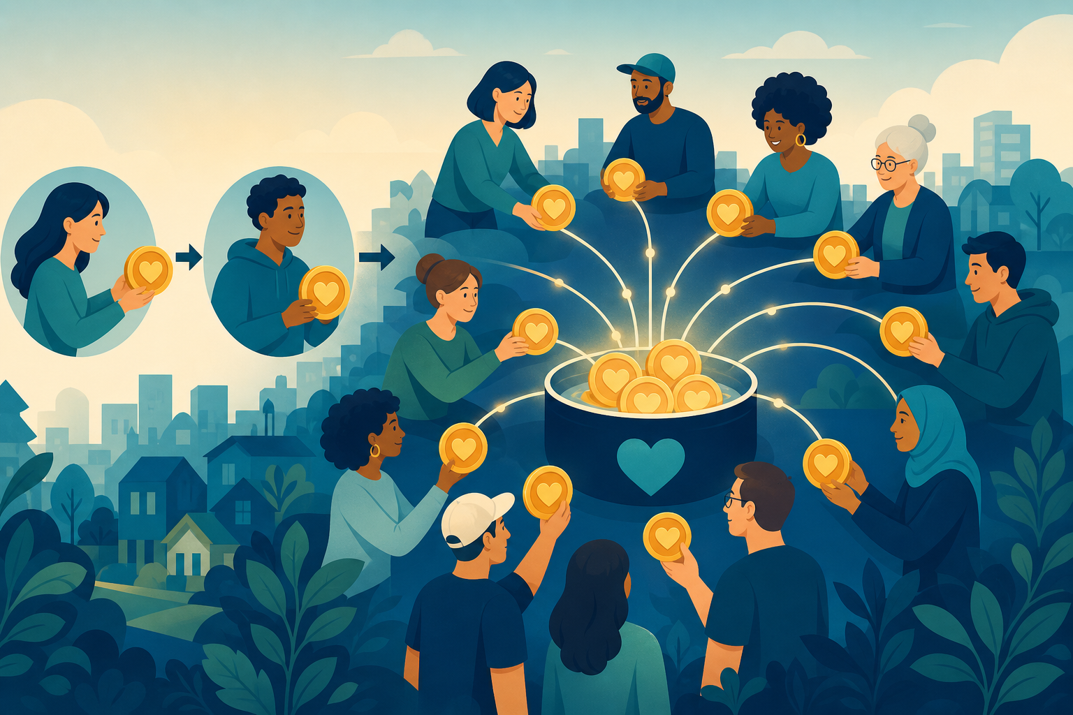 One donor, then many, building support